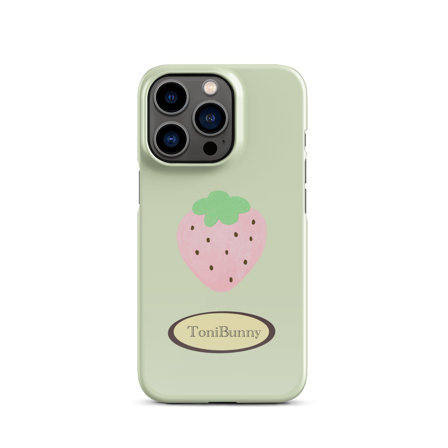 π Green Strawberry iPhone Snap Case π