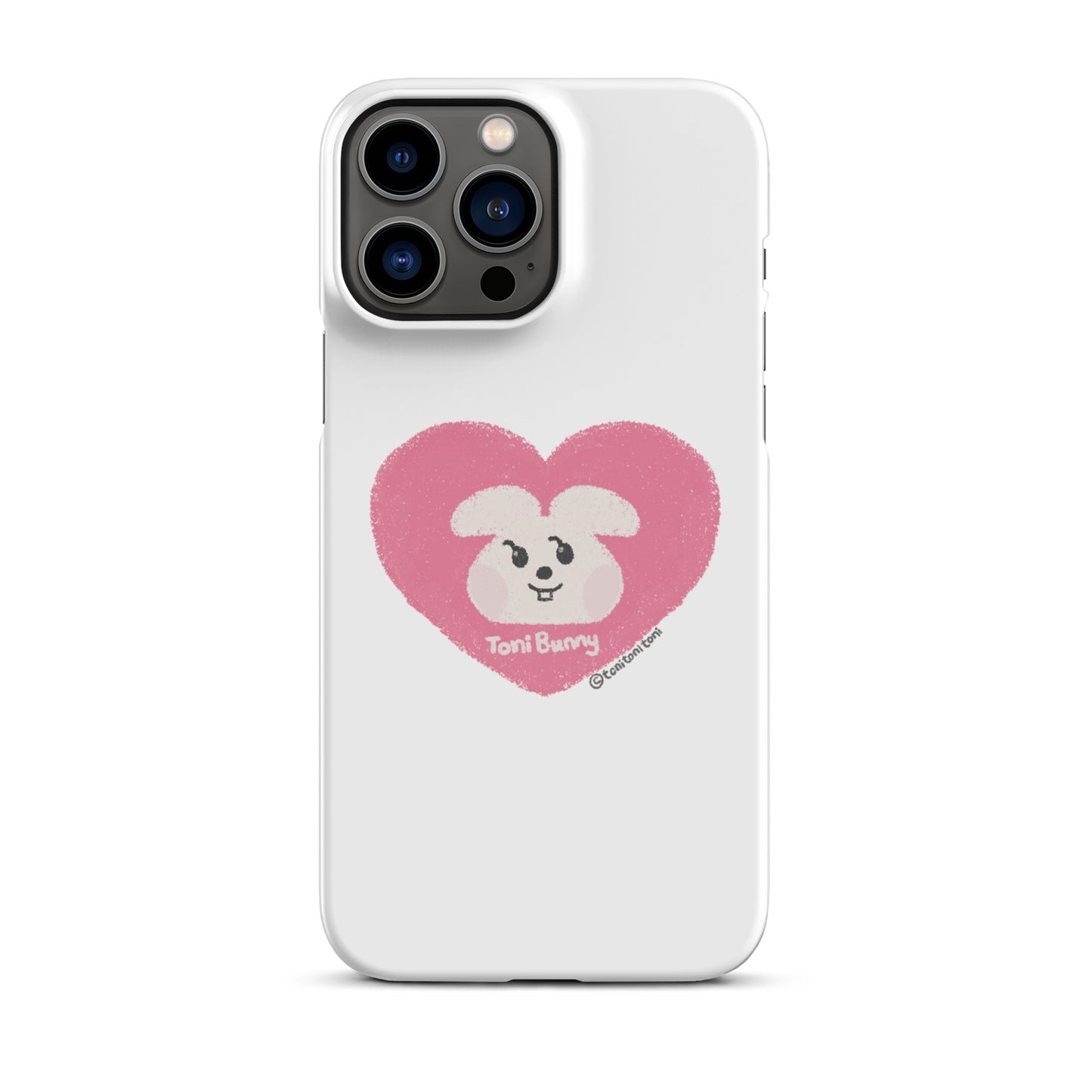 π ToniBunny Pink Heart iPhone Snap Case π
