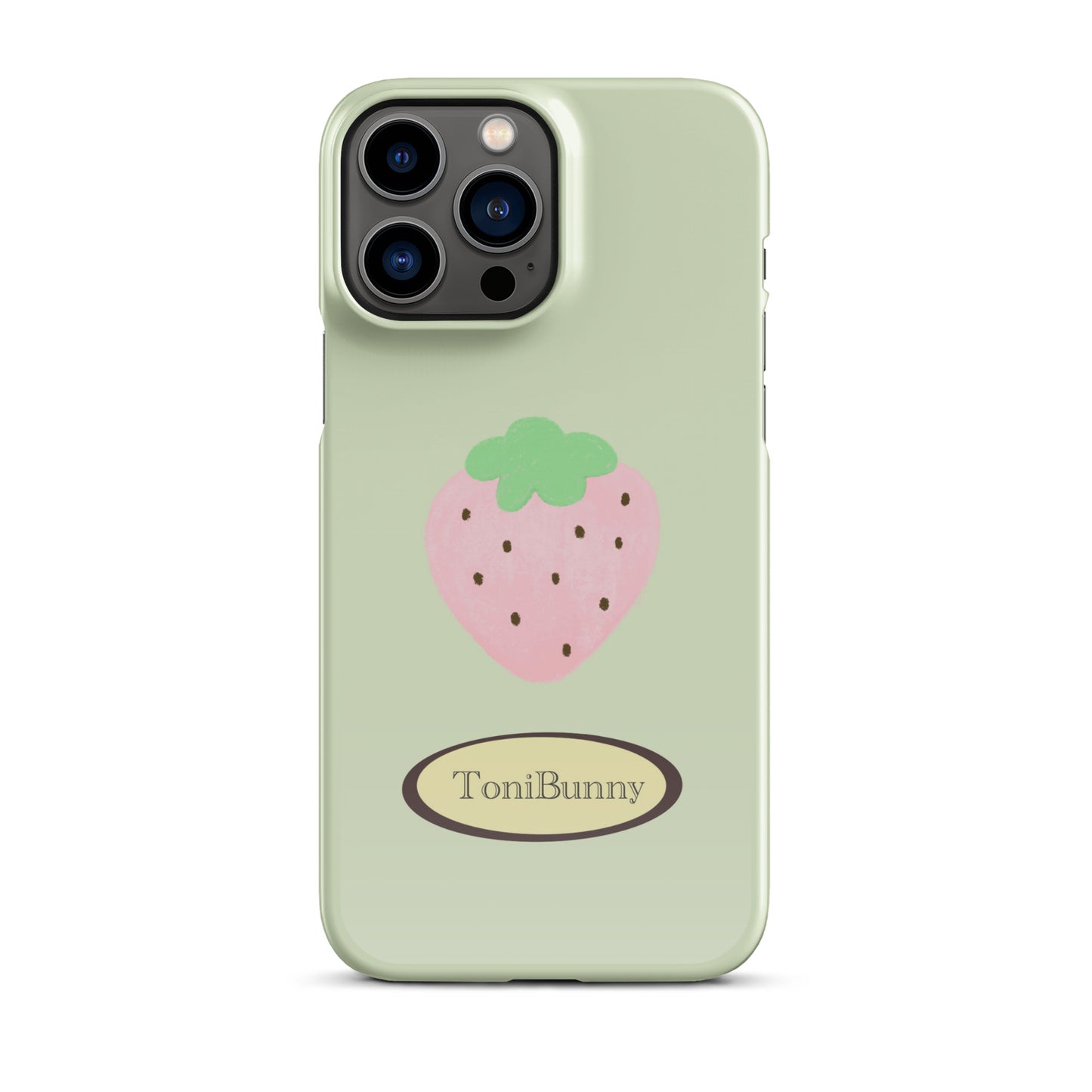 π Green Strawberry iPhone Snap Case π