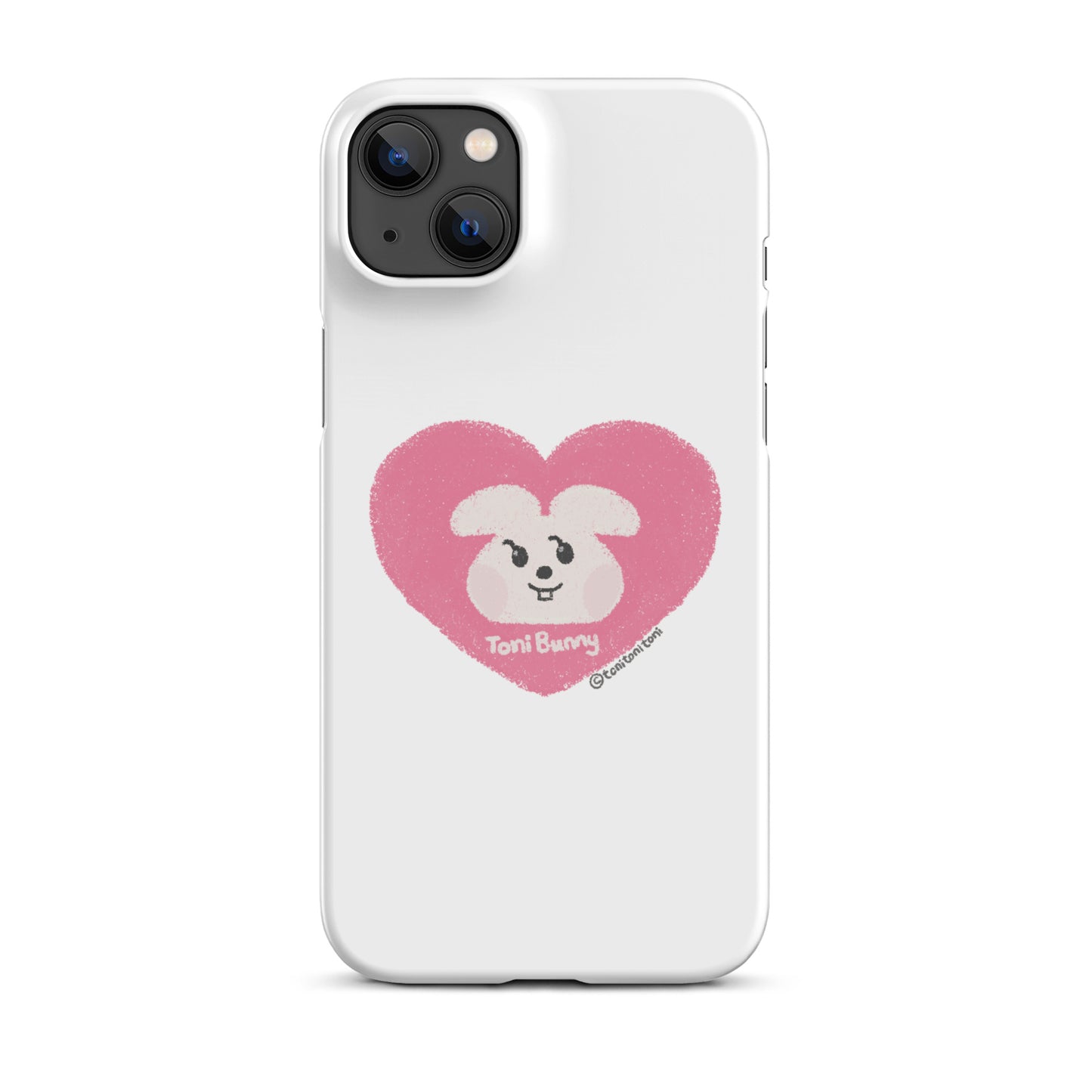π ToniBunny Pink Heart iPhone Snap Case π