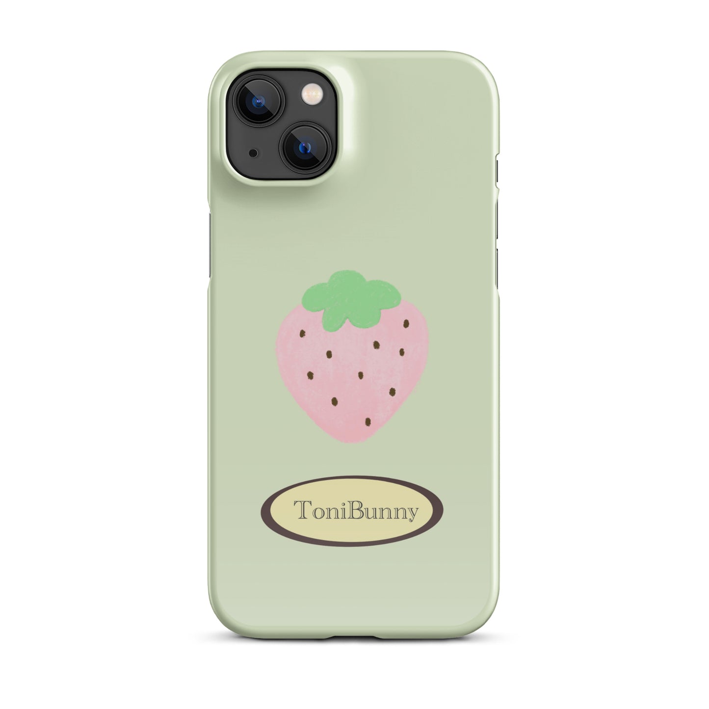 π Green Strawberry iPhone Snap Case π