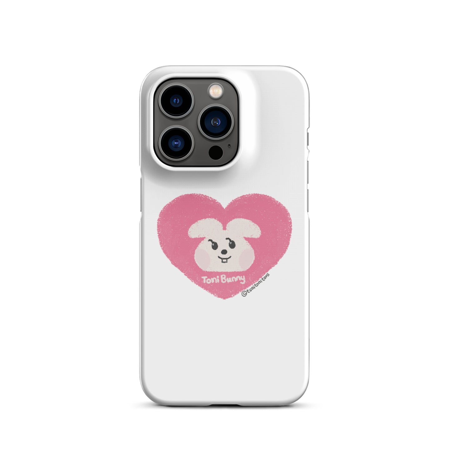π ToniBunny Pink Heart iPhone Snap Case π