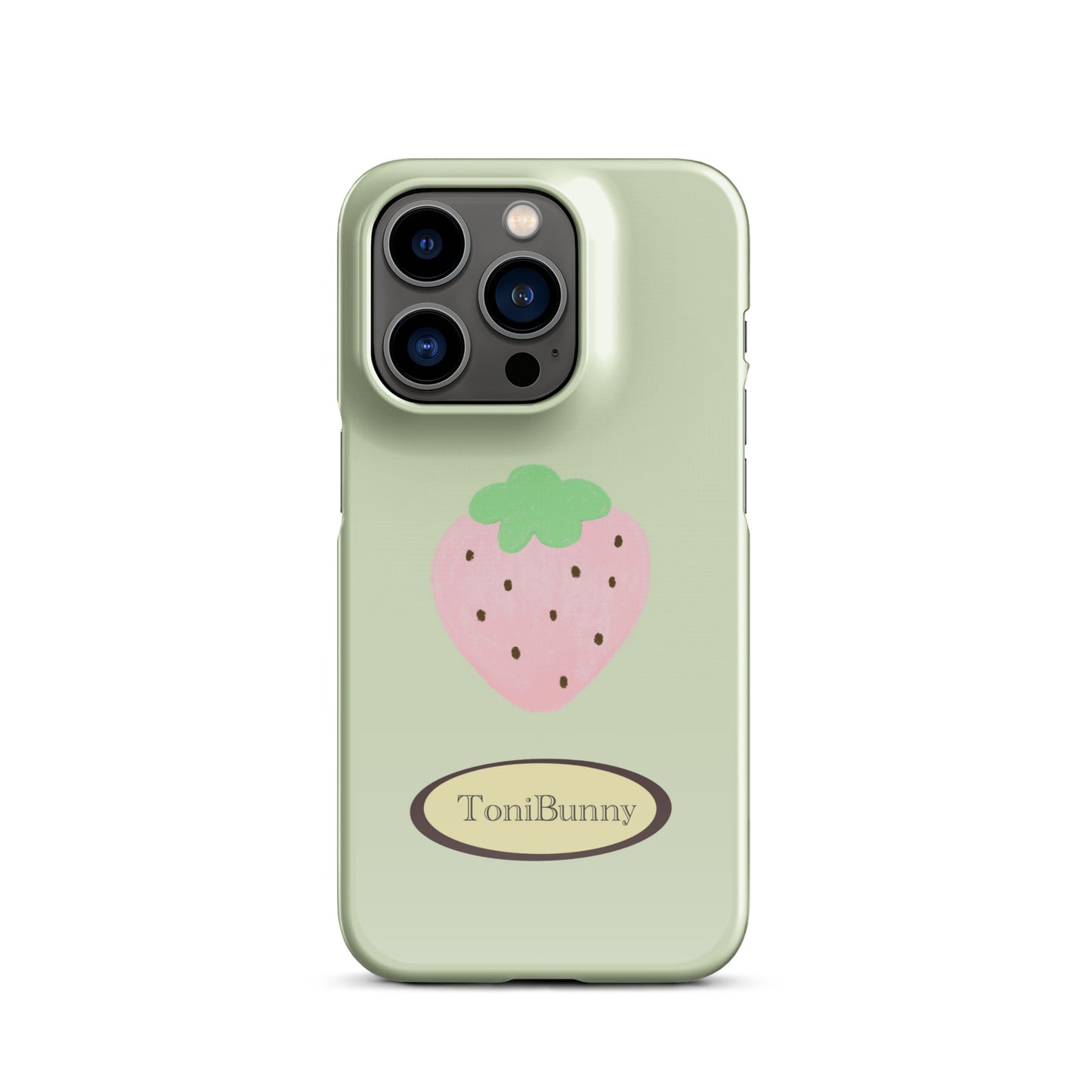 π Green Strawberry iPhone Snap Case π