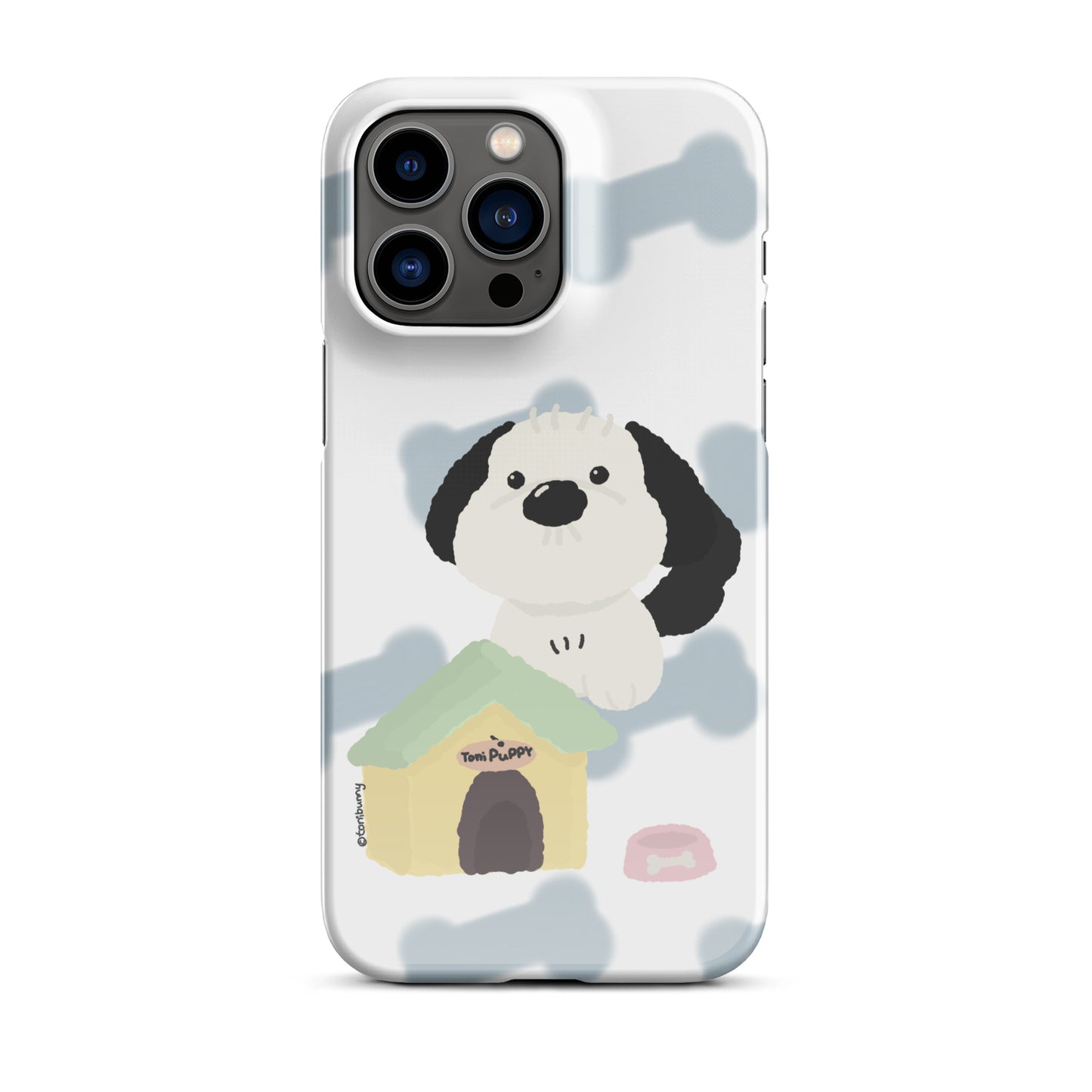 🐾 Blue Pattern ToniPuppy iPhone Snap Case 🐾