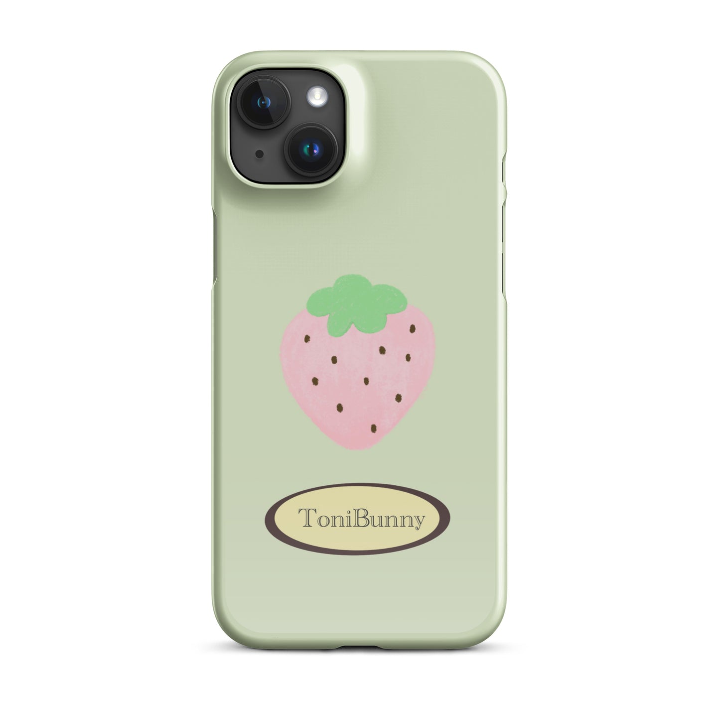 π Green Strawberry iPhone Snap Case π