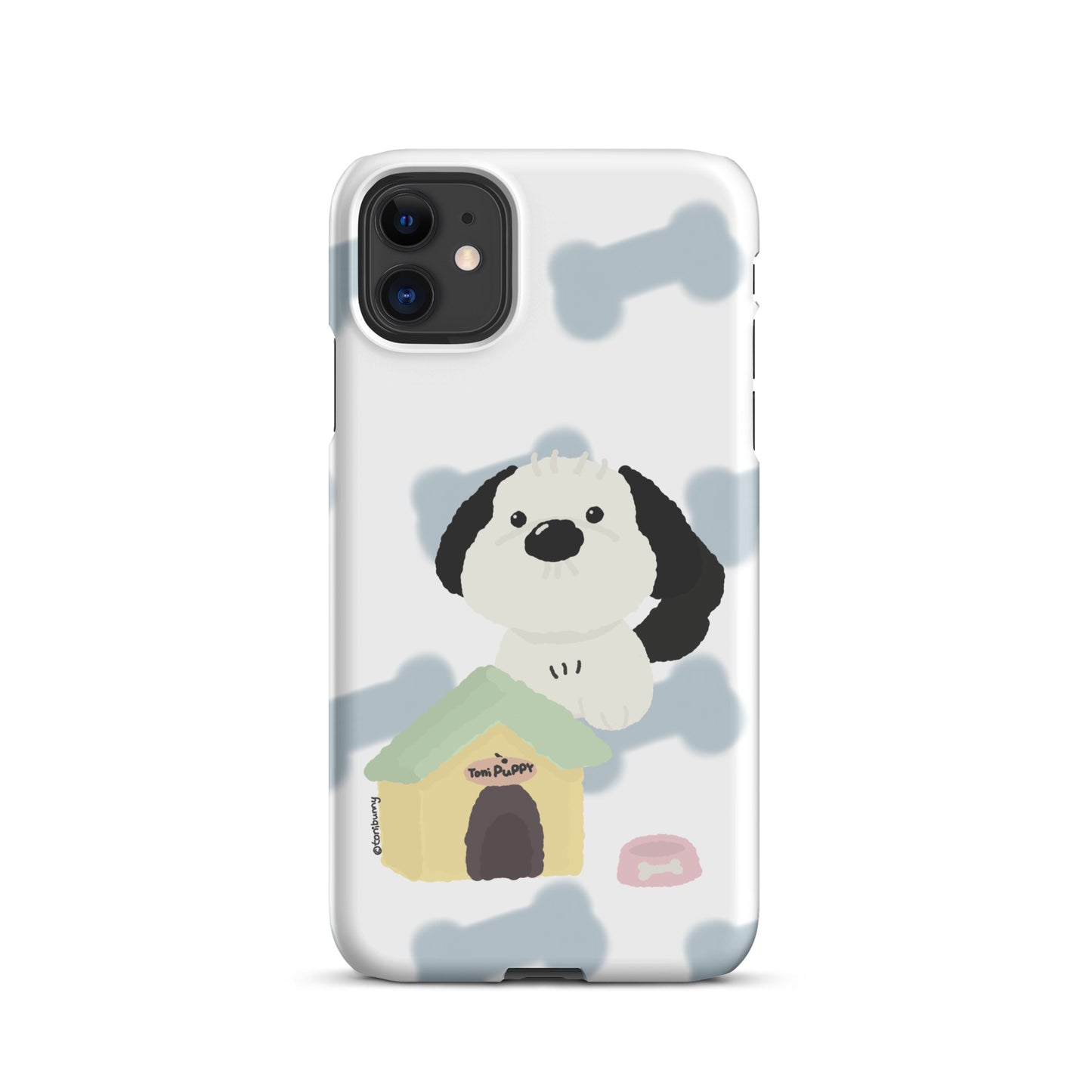 🐾 Blue Pattern ToniPuppy iPhone Snap Case 🐾