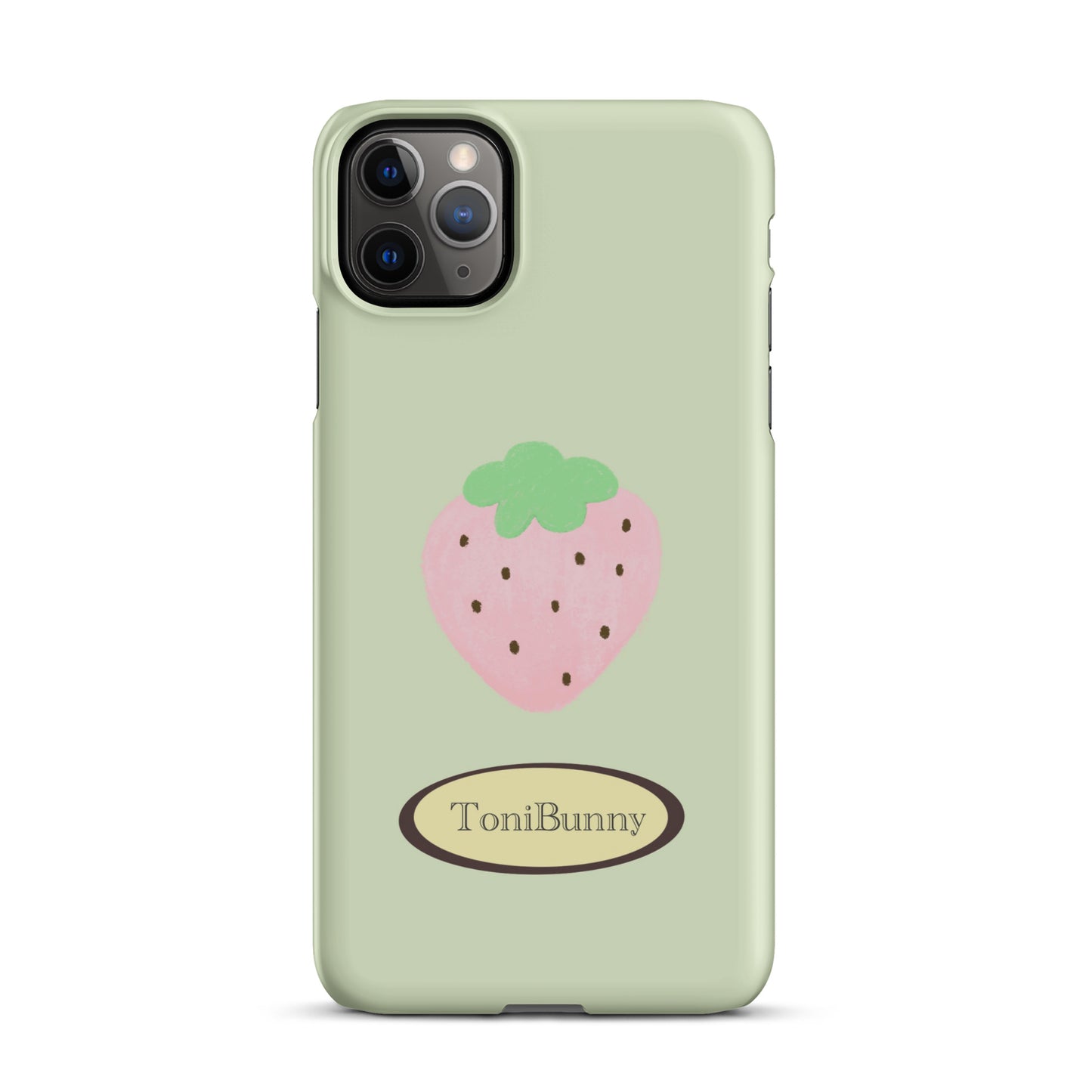 π Green Strawberry iPhone Snap Case π