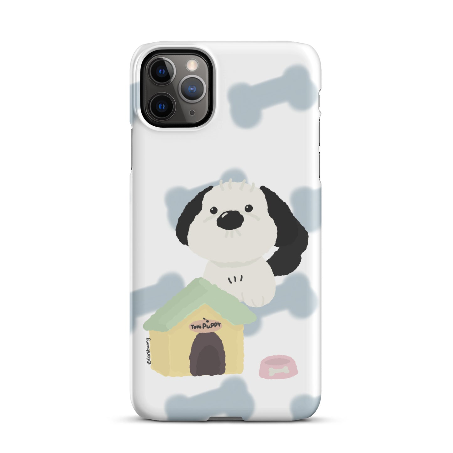 🐾 Blue Pattern ToniPuppy iPhone Snap Case 🐾