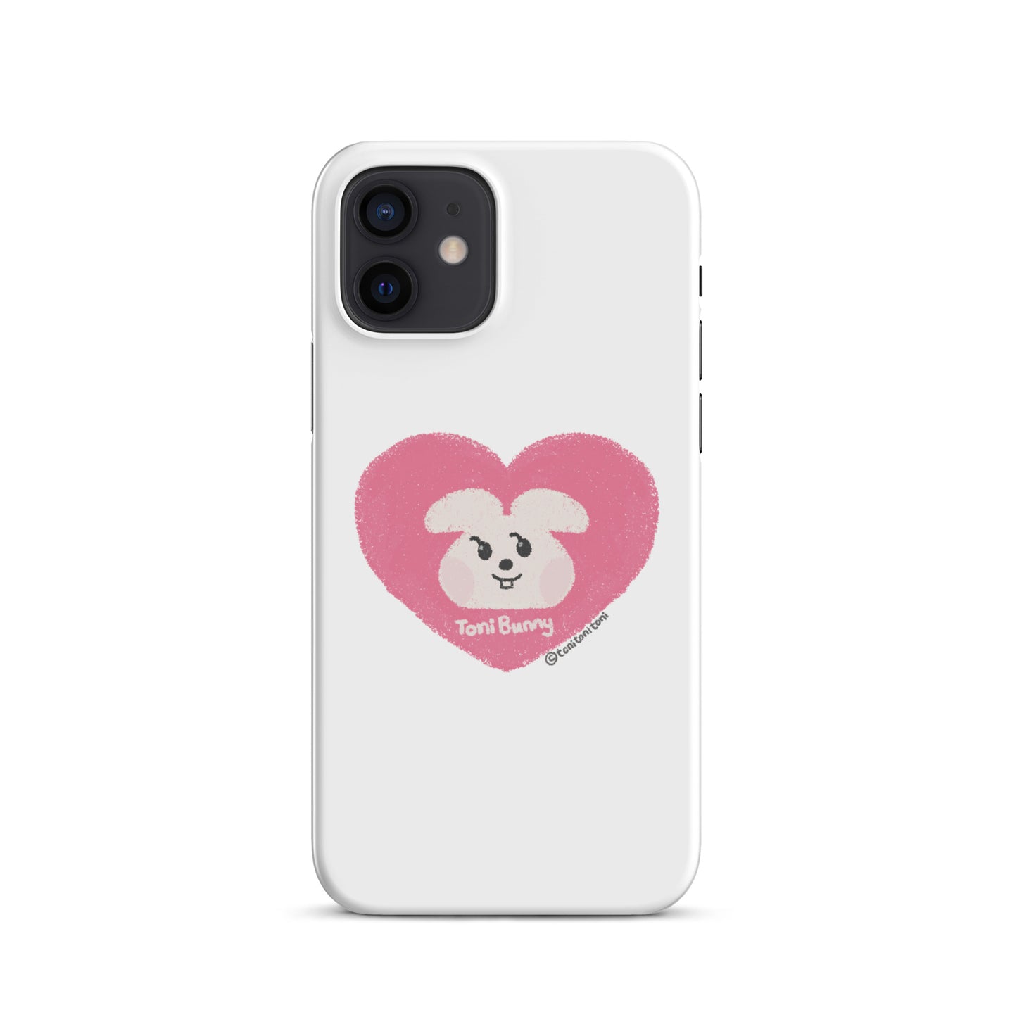 π ToniBunny Pink Heart iPhone Snap Case π