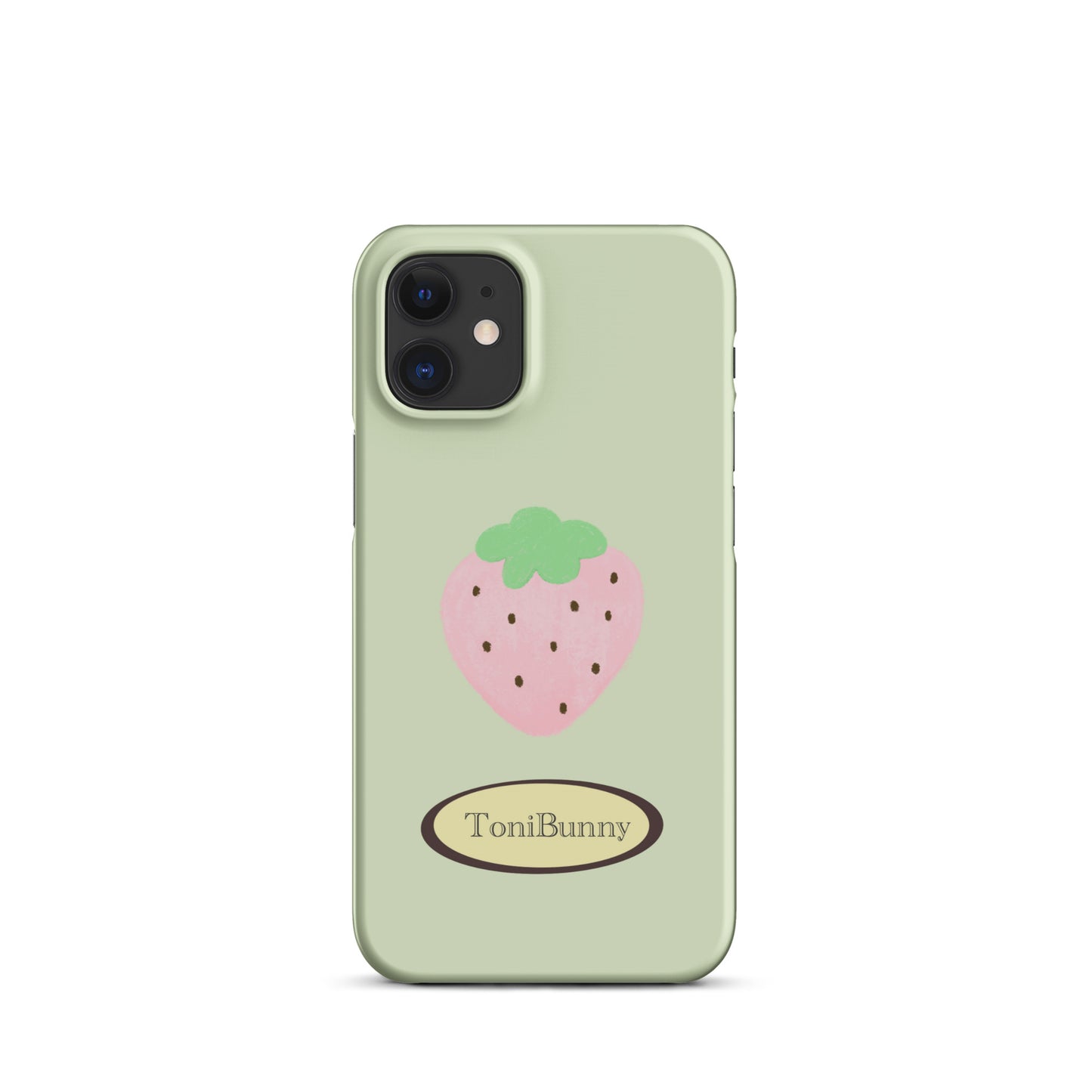 π Green Strawberry iPhone Snap Case π
