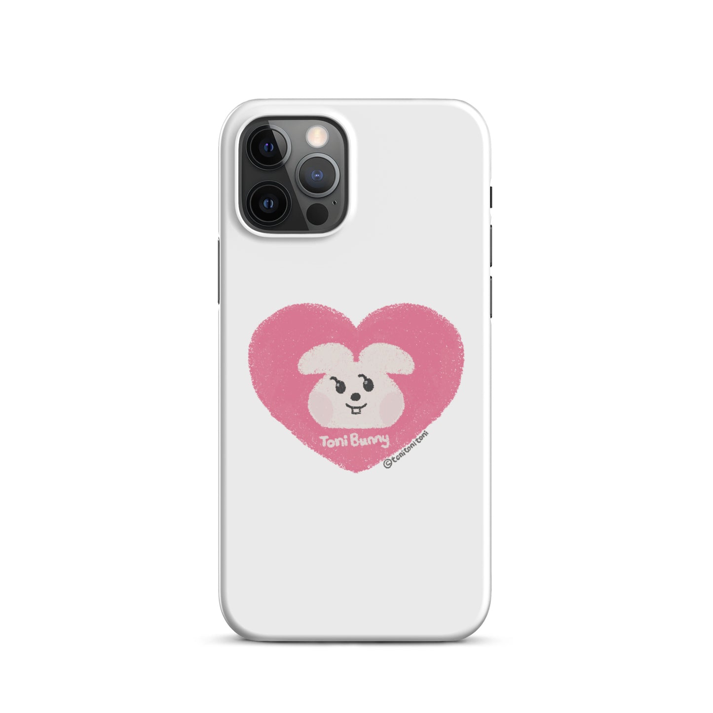 π ToniBunny Pink Heart iPhone Snap Case π