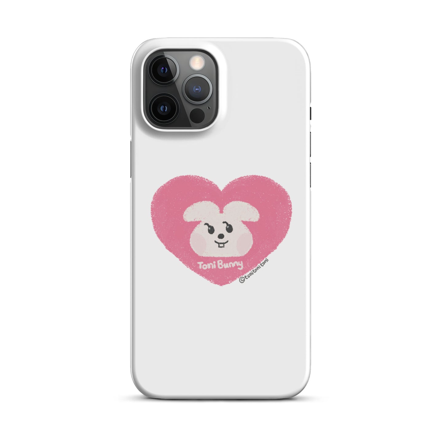 π ToniBunny Pink Heart iPhone Snap Case π