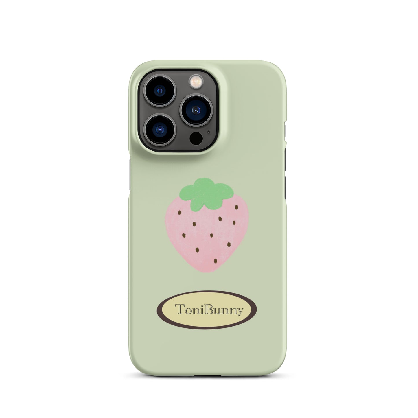 π Green Strawberry iPhone Snap Case π