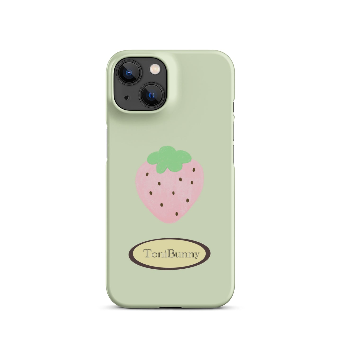 π Green Strawberry iPhone Snap Case π