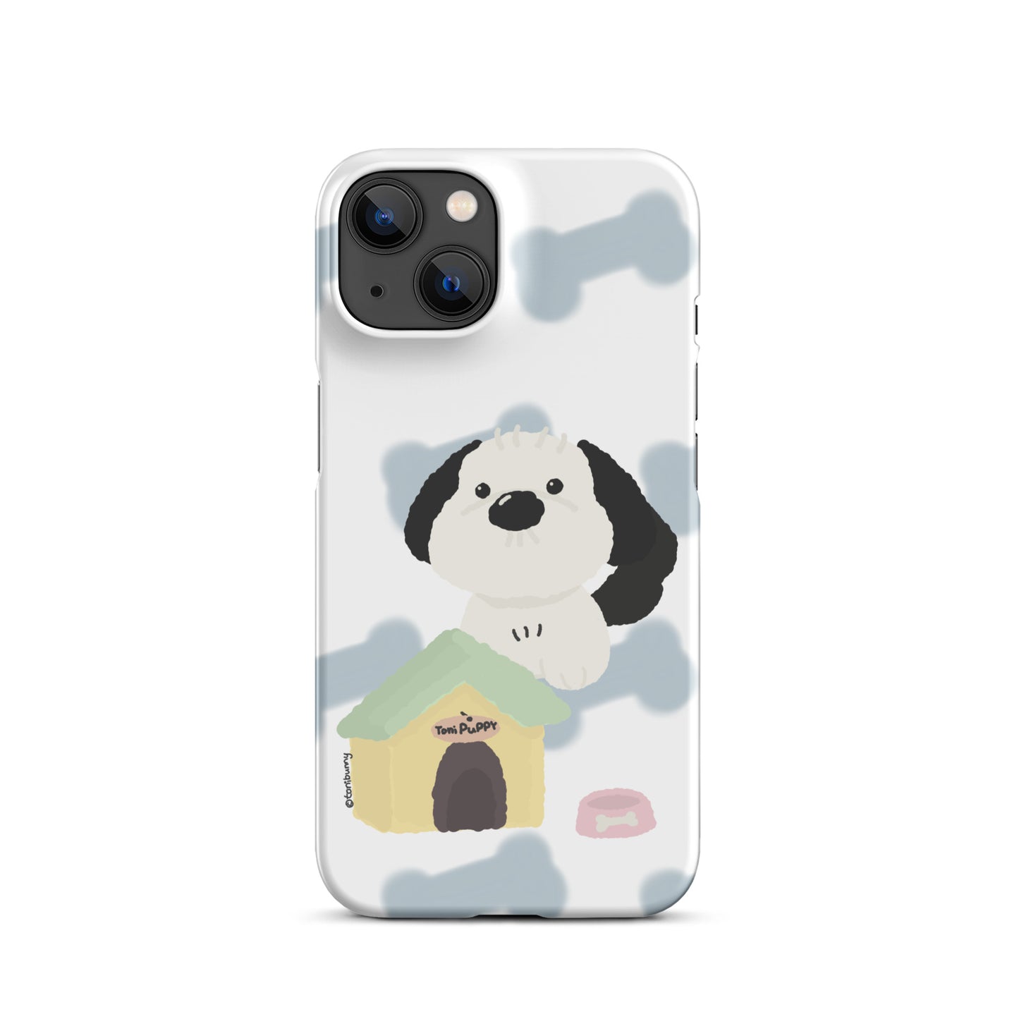 🐾 Blue Pattern ToniPuppy iPhone Snap Case 🐾