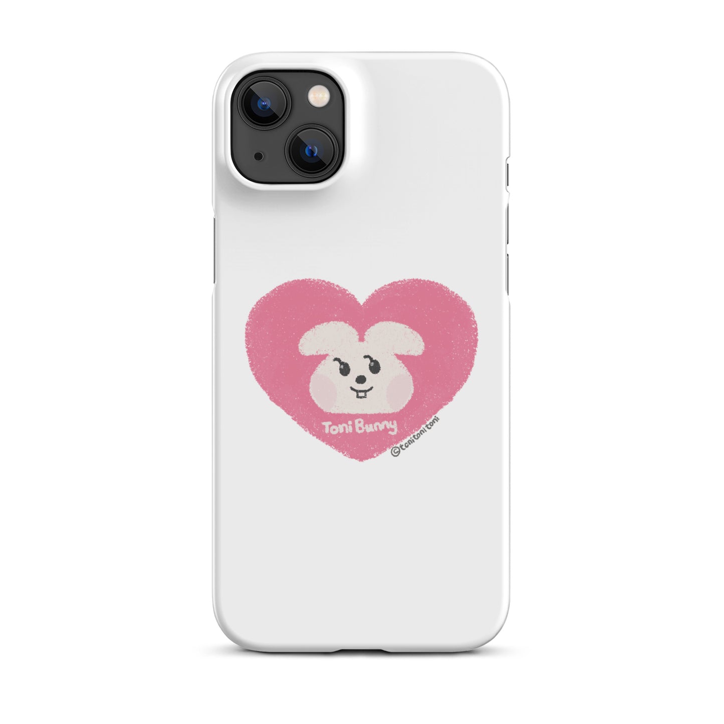 π ToniBunny Pink Heart iPhone Snap Case π