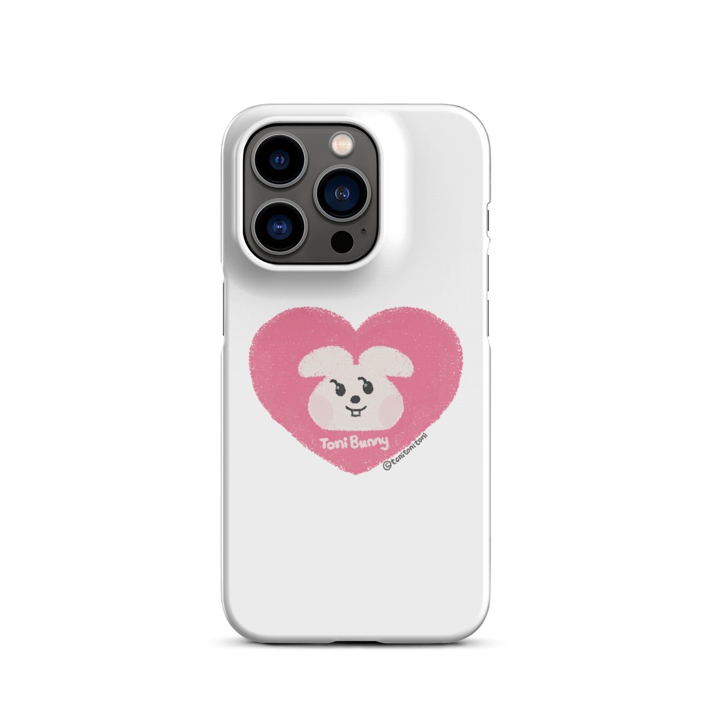 π ToniBunny Pink Heart iPhone Snap Case π