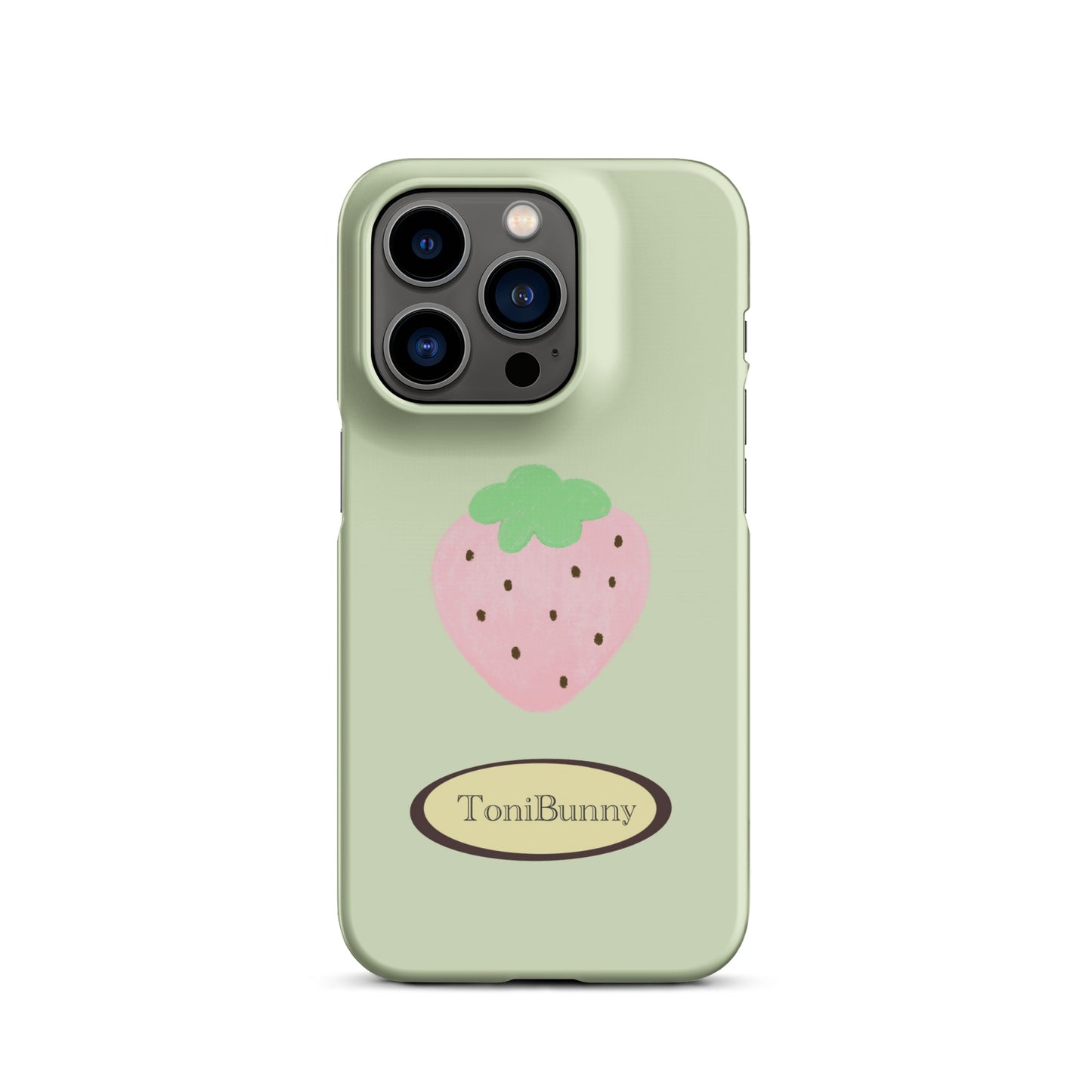 π Green Strawberry iPhone Snap Case π