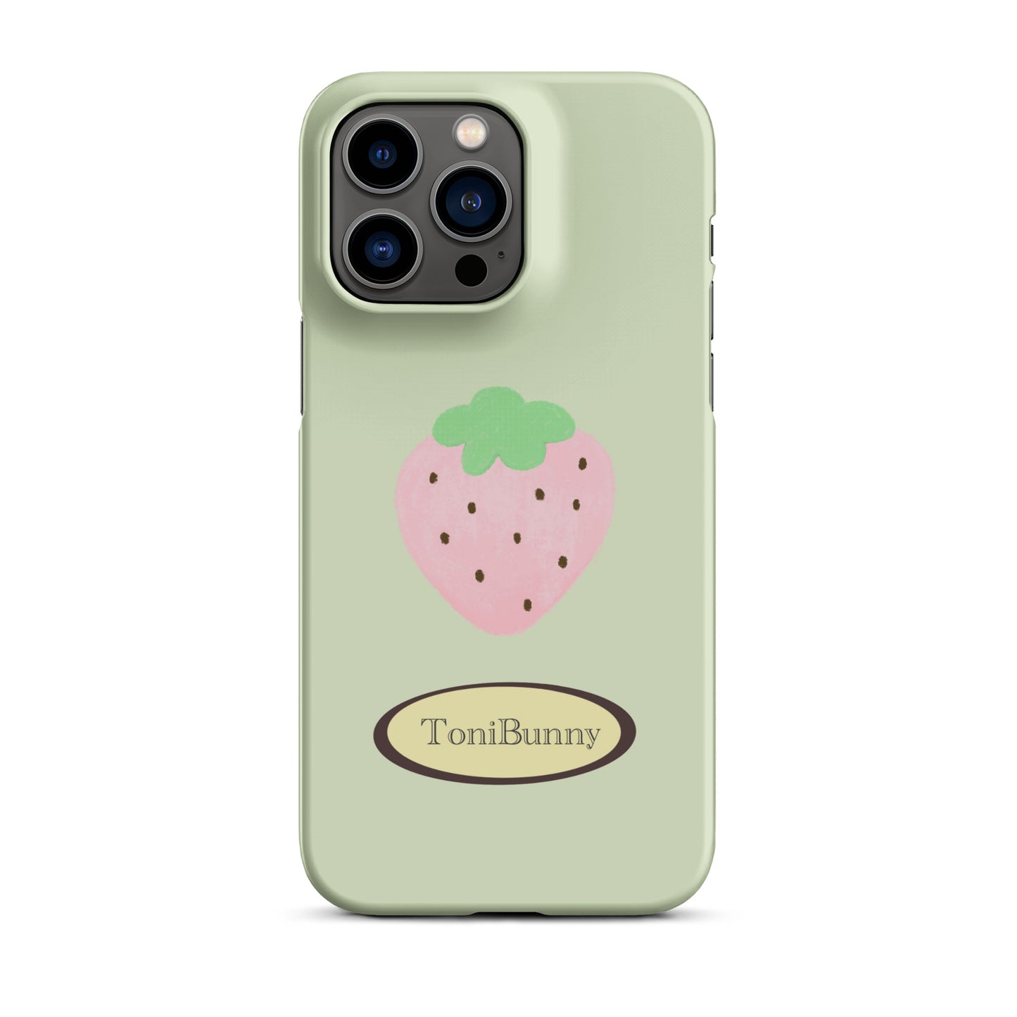 π Green Strawberry iPhone Snap Case π