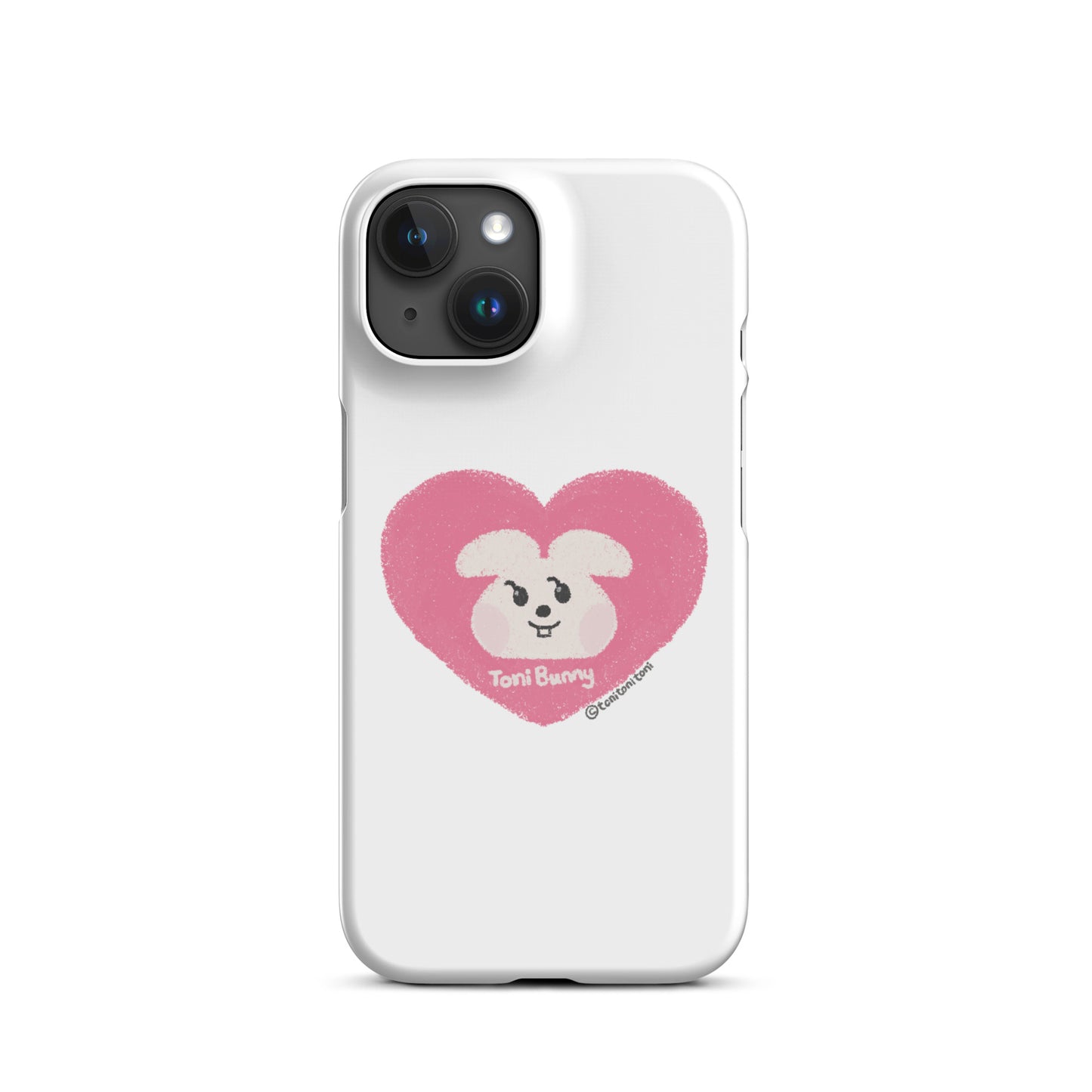 π ToniBunny Pink Heart iPhone Snap Case π