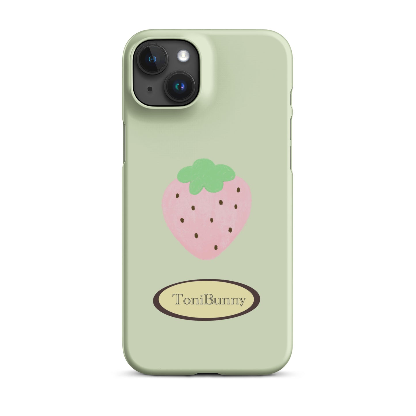 π Green Strawberry iPhone Snap Case π