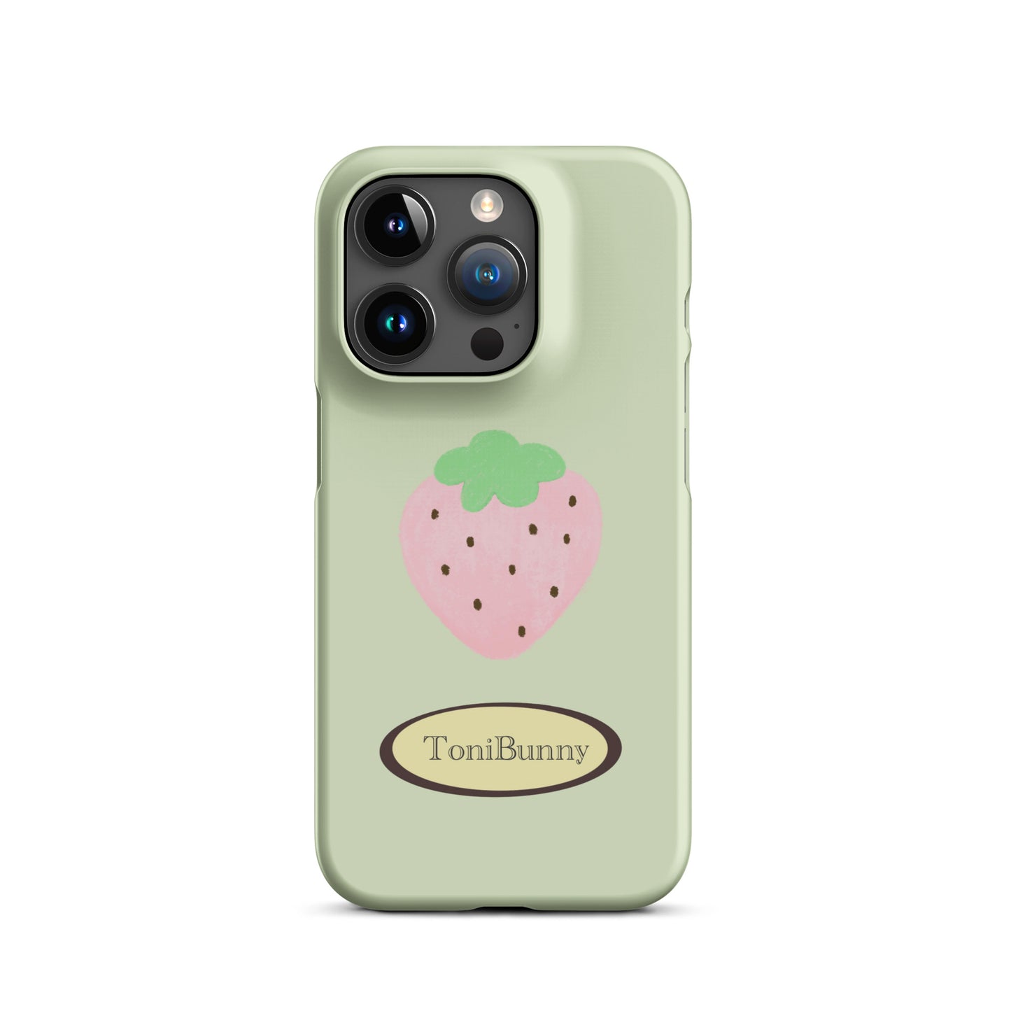 π Green Strawberry iPhone Snap Case π