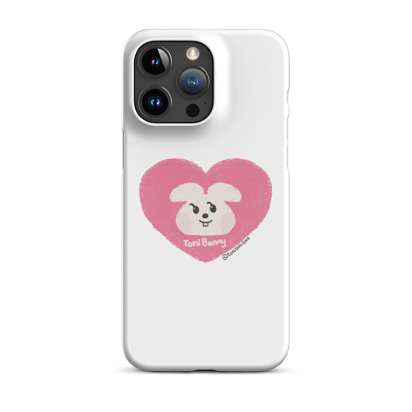 π ToniBunny Pink Heart iPhone Snap Case π