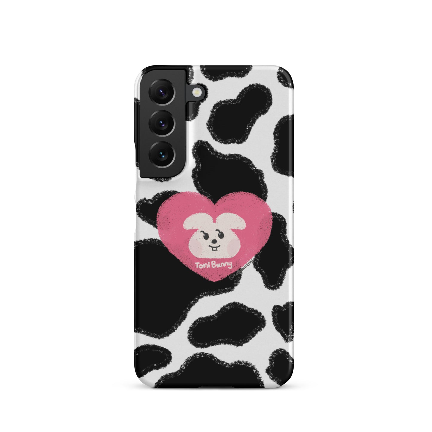 π ToniBunny Pink Heart Logo Cow Print Edition Samsung Snap Case π