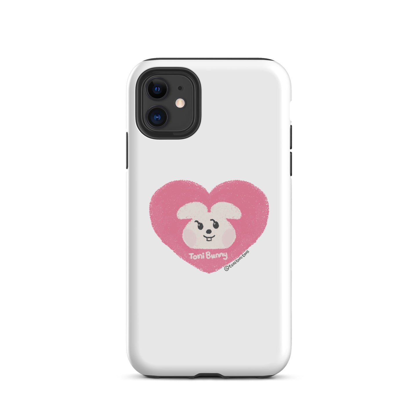 π ToniBunny Pink Heart iPhone Tough Case π