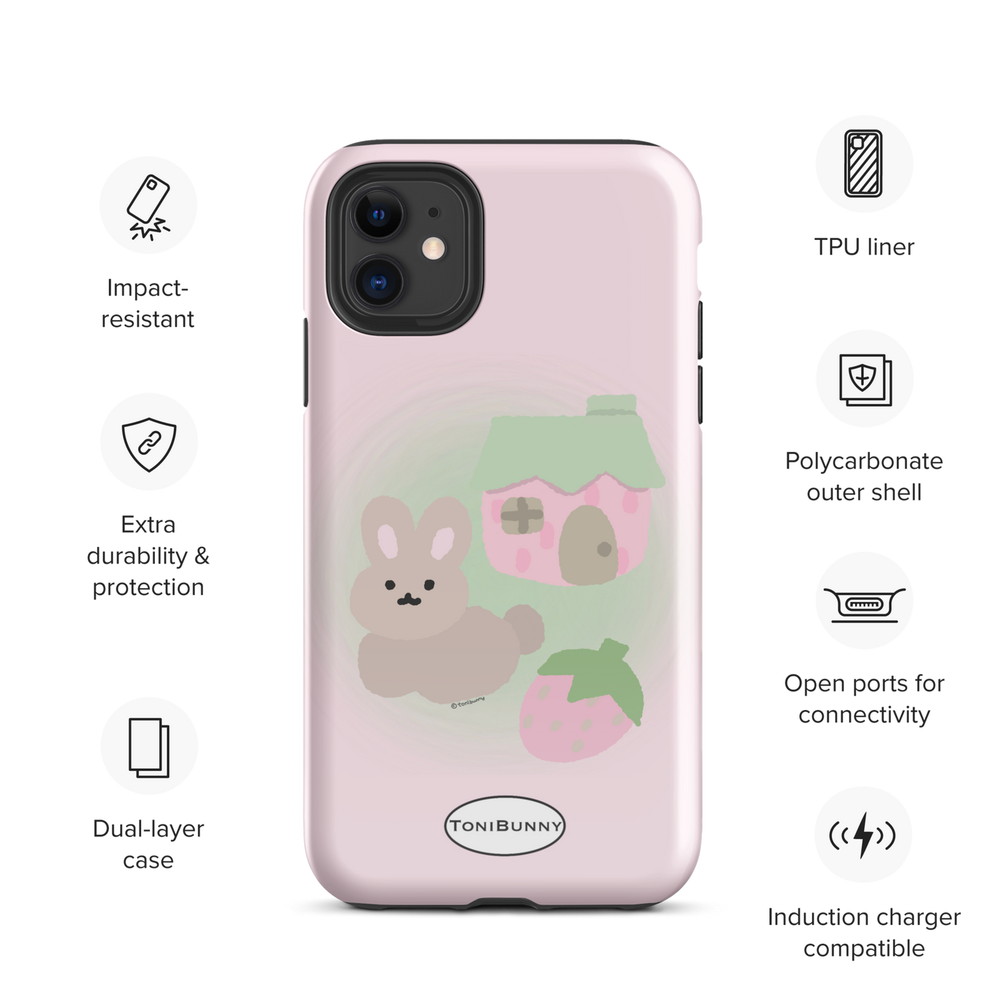 ๐ธ Pink ToniBunny Cottage iPhone Tough Case ๐ธ
