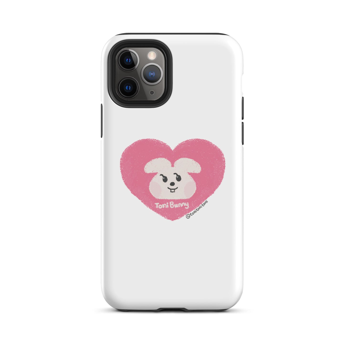 π ToniBunny Pink Heart iPhone Tough Case π