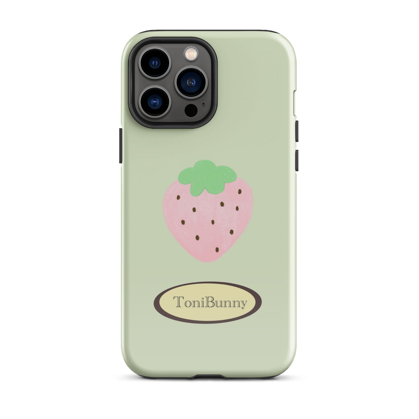 π Green Strawberry iPhone Tough Case π