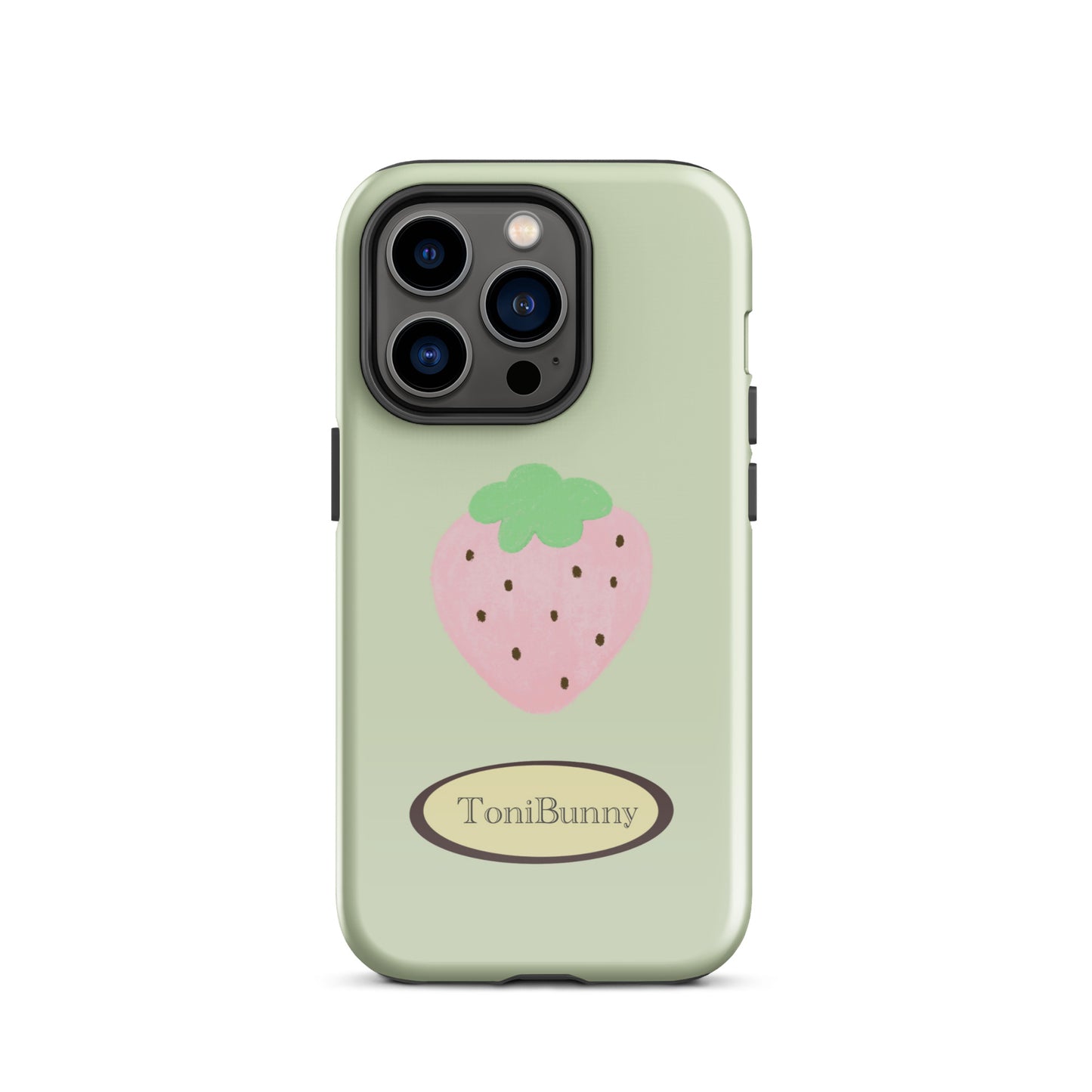 π Green Strawberry iPhone Tough Case π