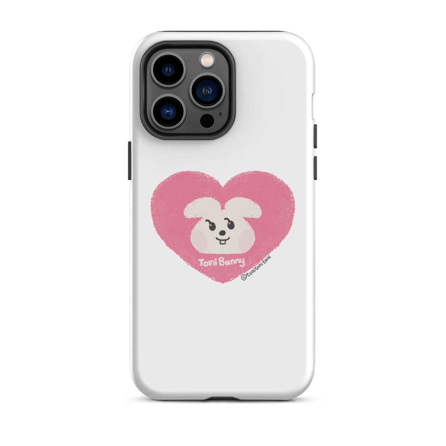 π ToniBunny Pink Heart iPhone Tough Case π