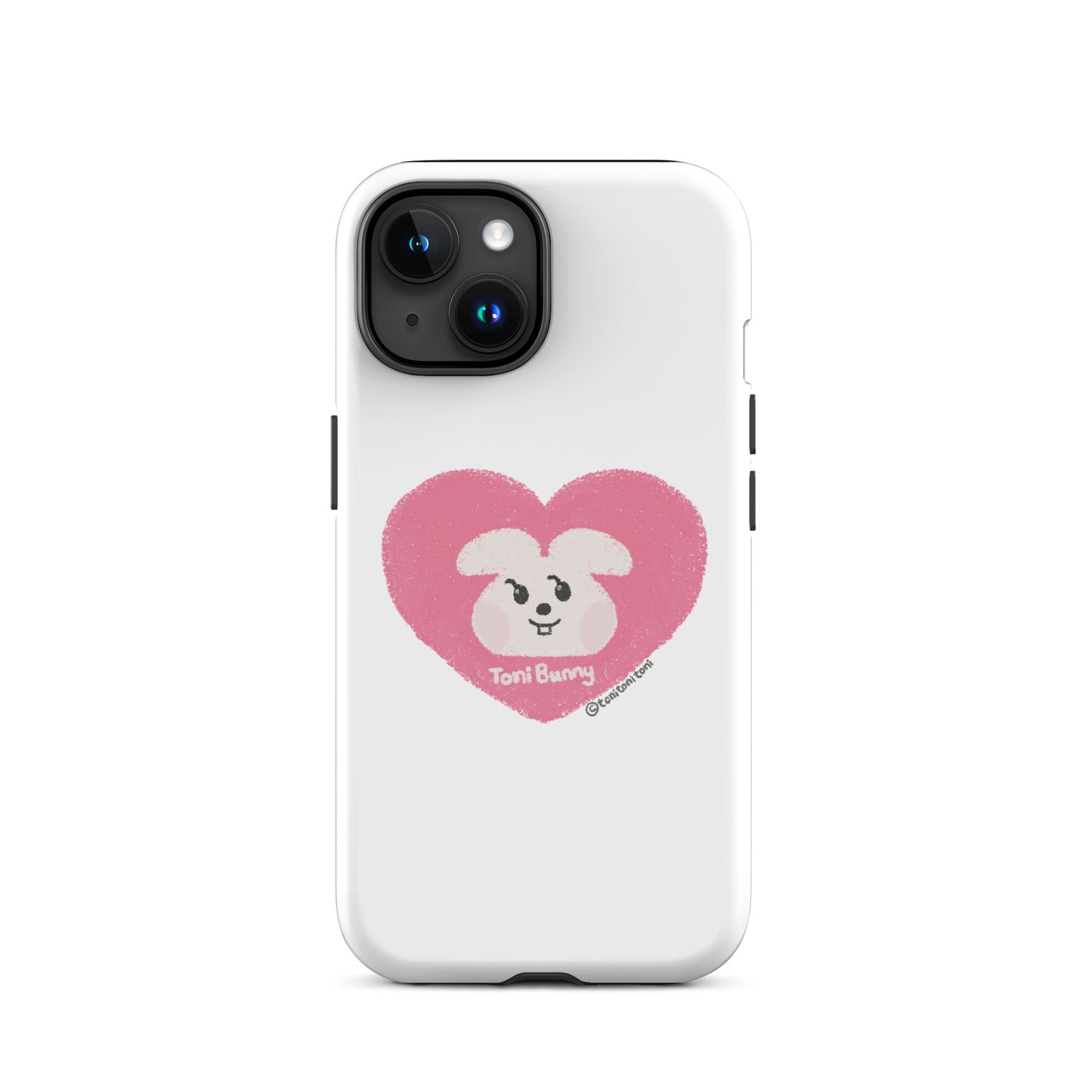 π ToniBunny Pink Heart iPhone Tough Case π