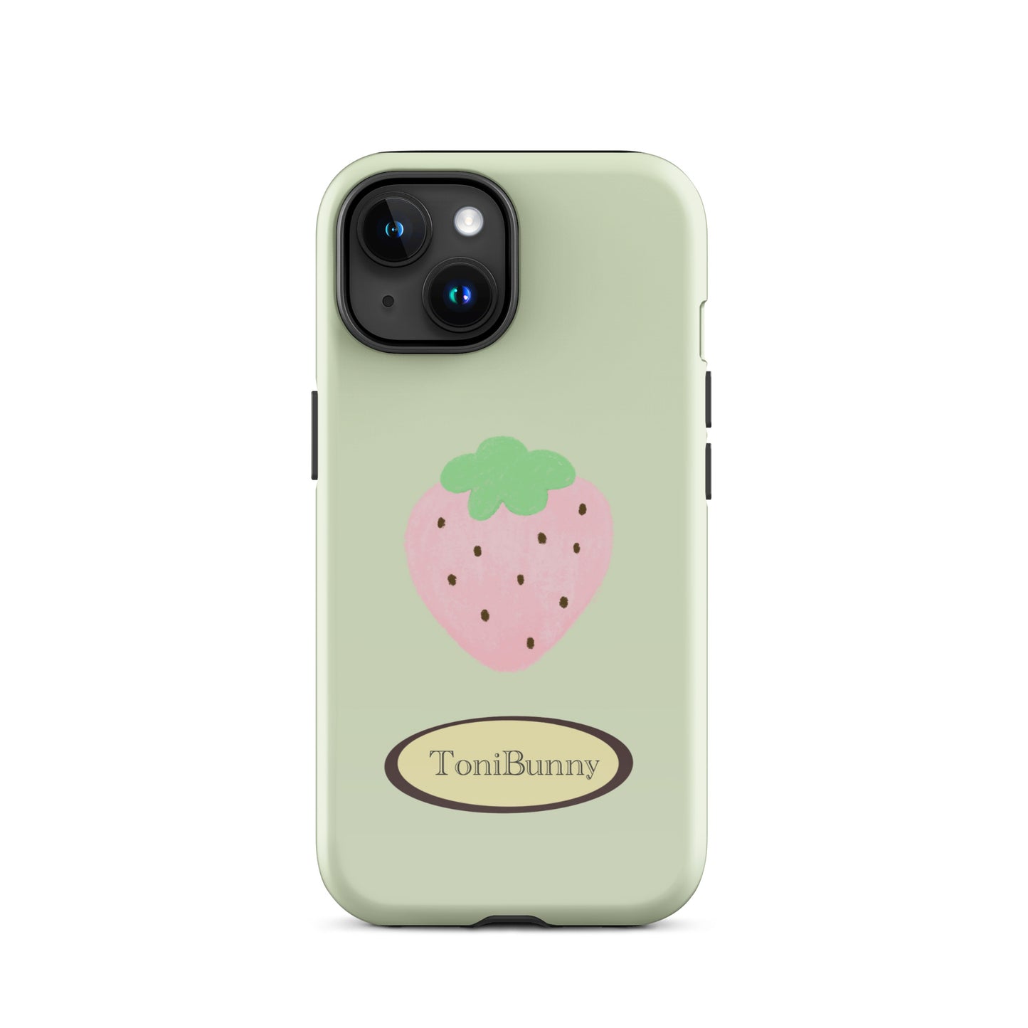π Green Strawberry iPhone Tough Case π