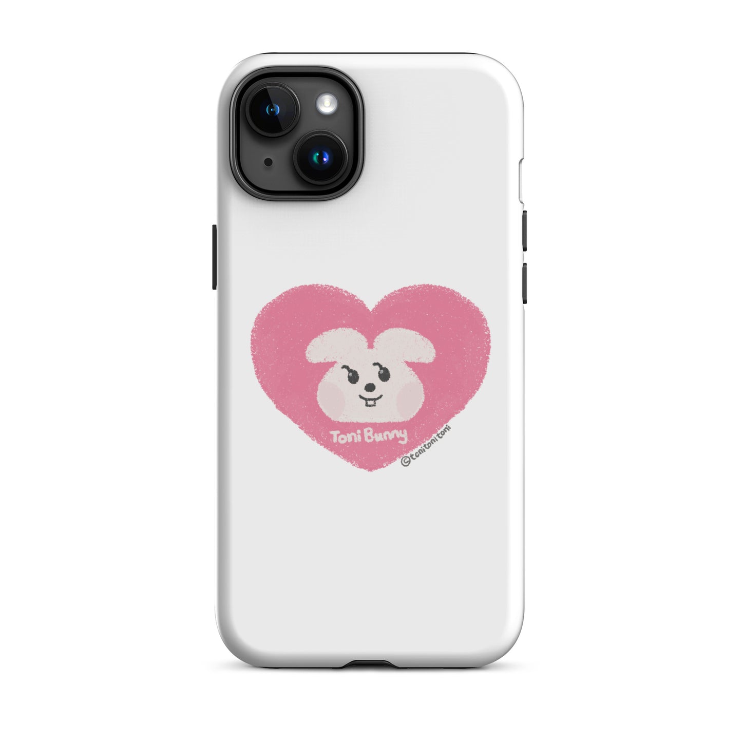 π ToniBunny Pink Heart iPhone Tough Case π