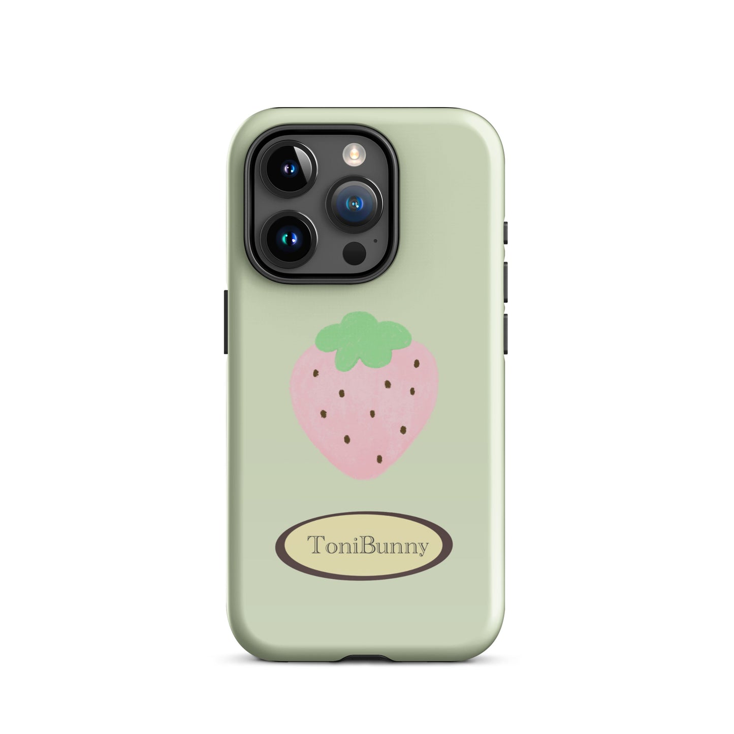 π Green Strawberry iPhone Tough Case π