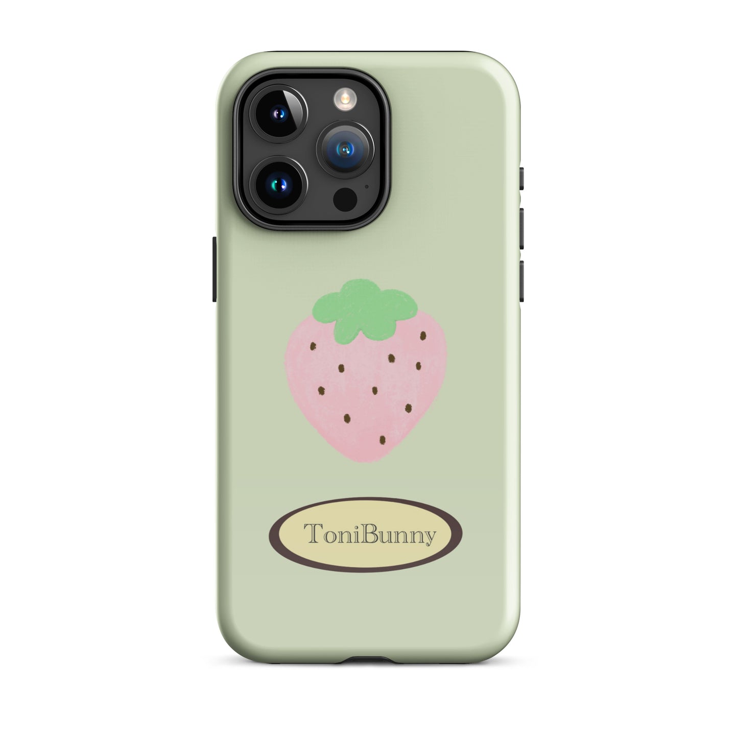 π Green Strawberry iPhone Tough Case π