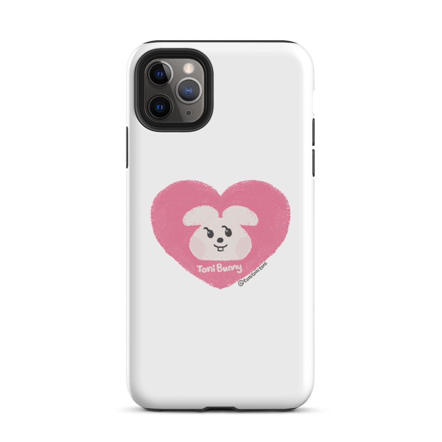 π ToniBunny Pink Heart iPhone Tough Case π