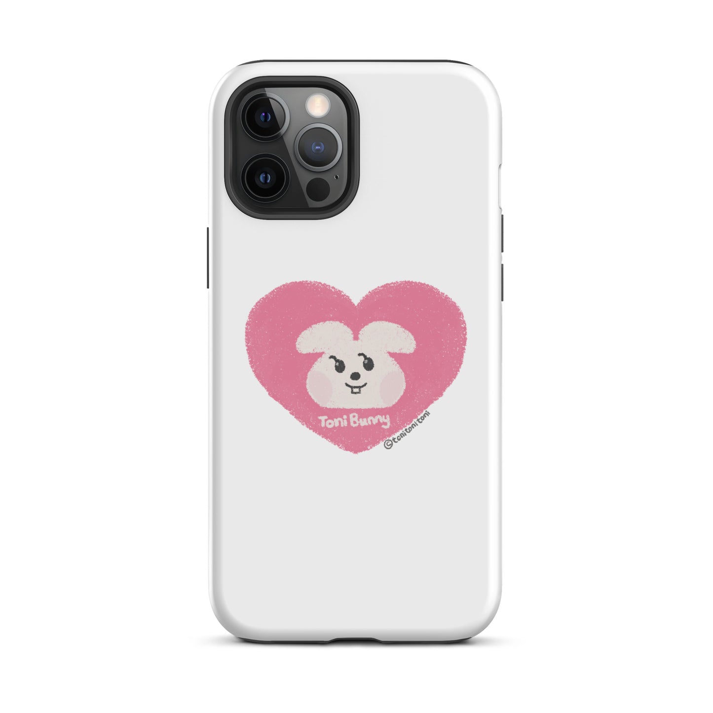 π ToniBunny Pink Heart iPhone Tough Case π
