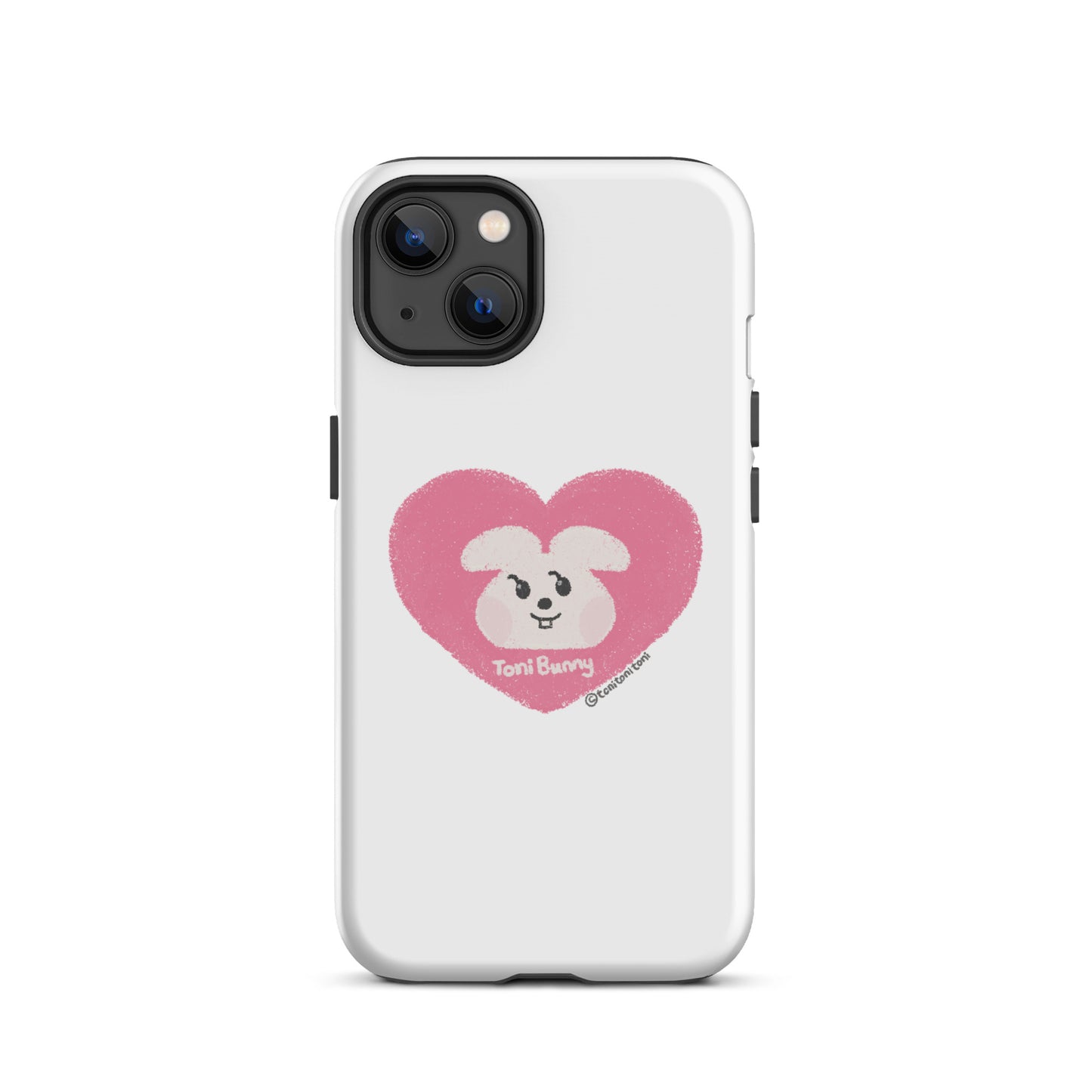 π ToniBunny Pink Heart iPhone Tough Case π