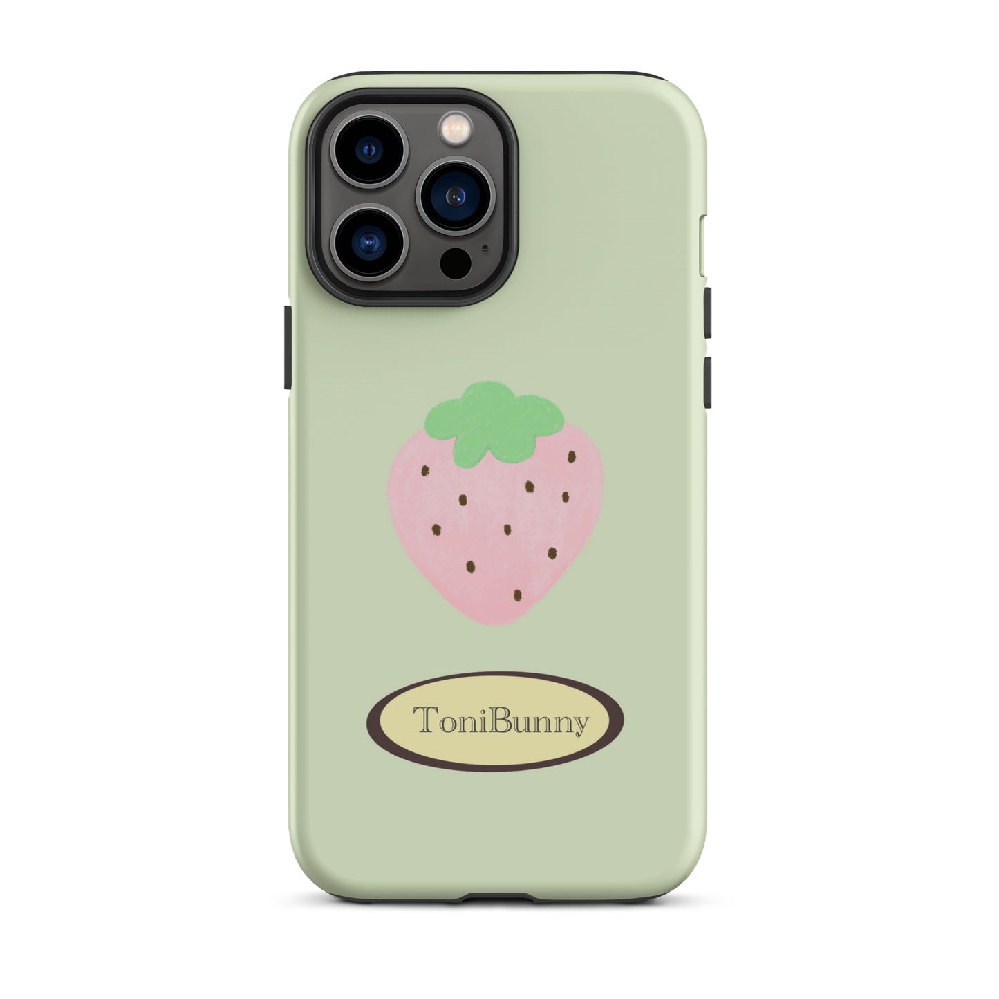 π Green Strawberry iPhone Tough Case π
