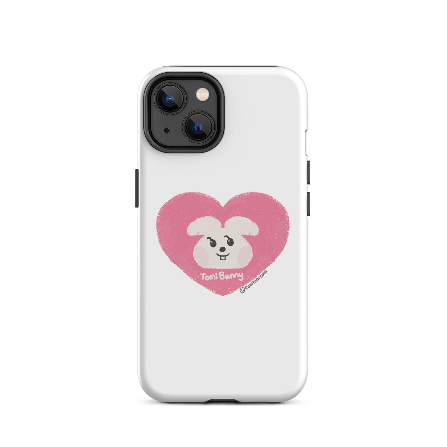 π ToniBunny Pink Heart iPhone Tough Case π