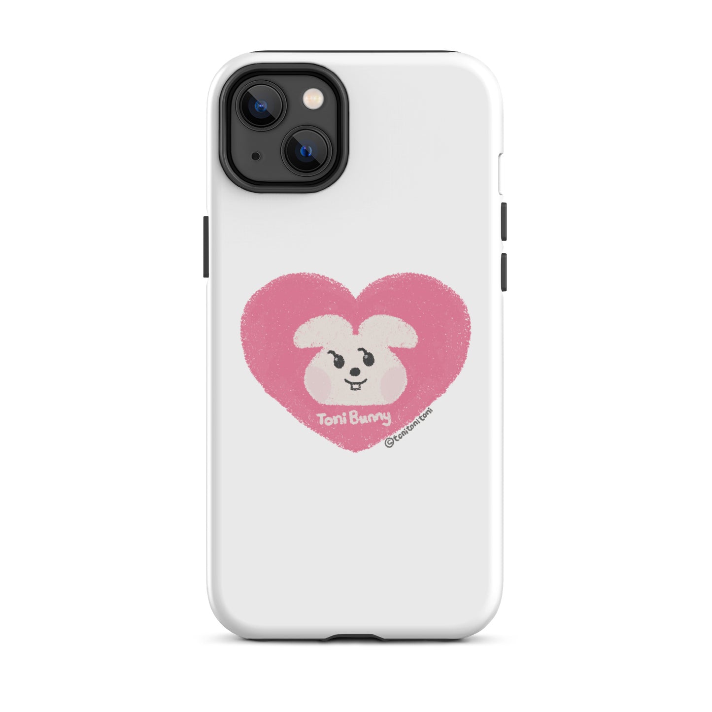 π ToniBunny Pink Heart iPhone Tough Case π