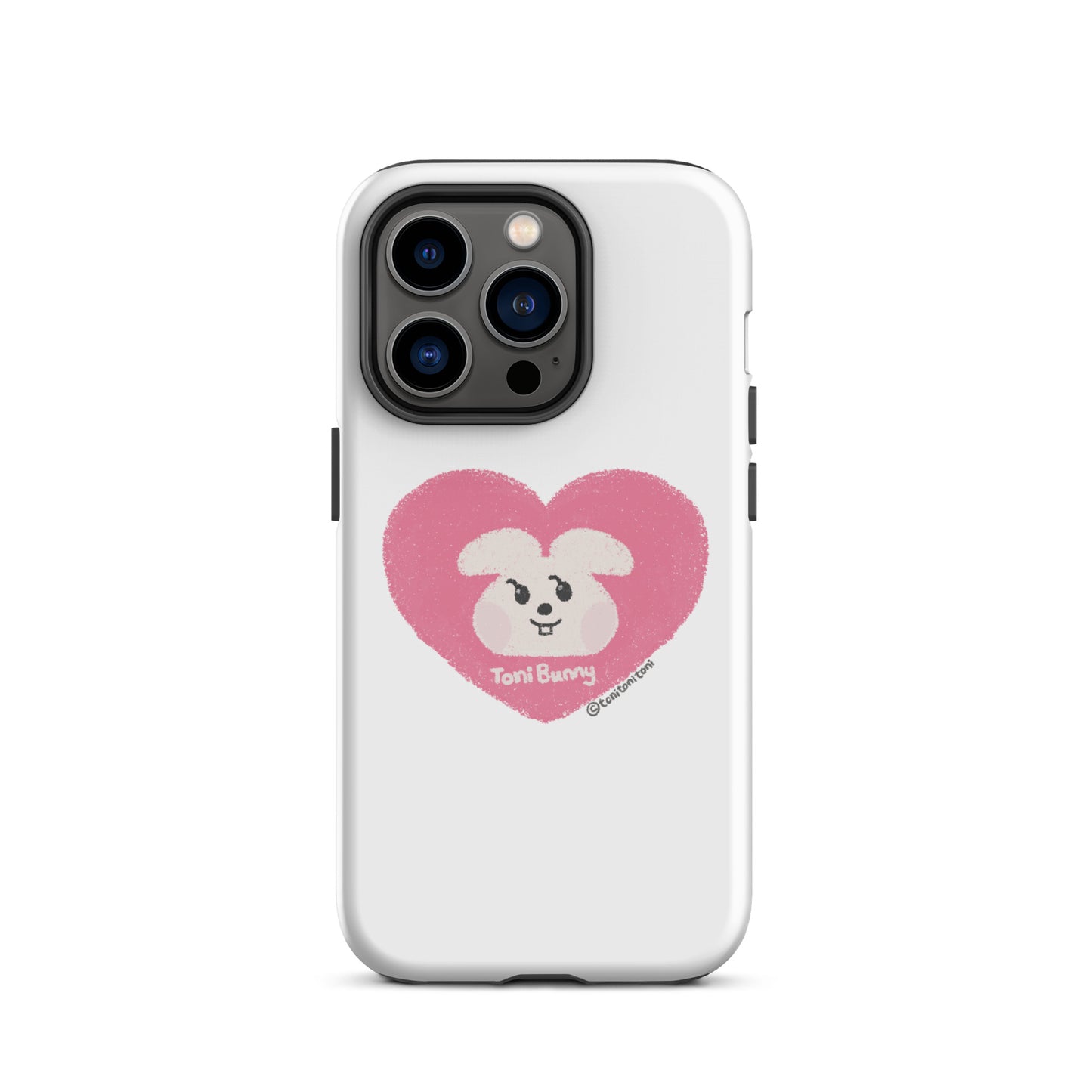 π ToniBunny Pink Heart iPhone Tough Case π