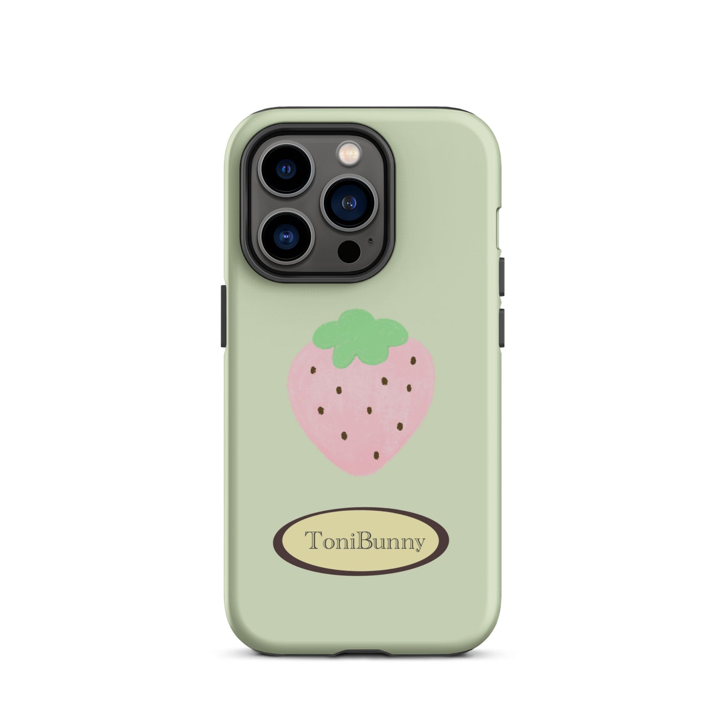 π Green Strawberry iPhone Tough Case π