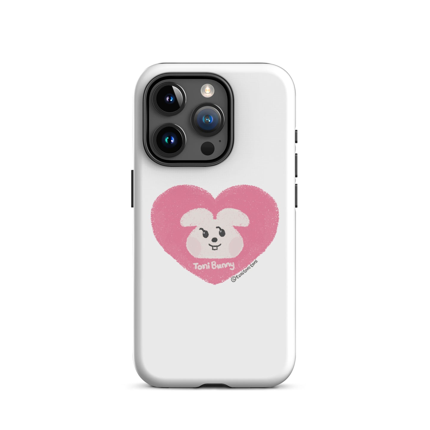 π ToniBunny Pink Heart iPhone Tough Case π