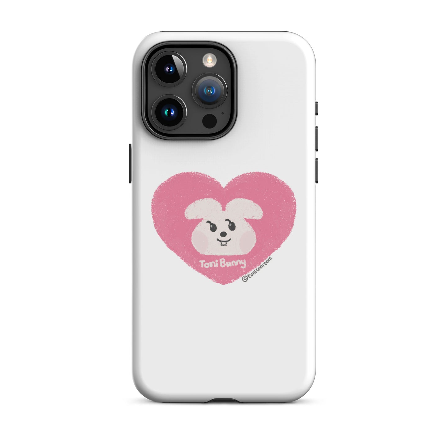 π ToniBunny Pink Heart iPhone Tough Case π