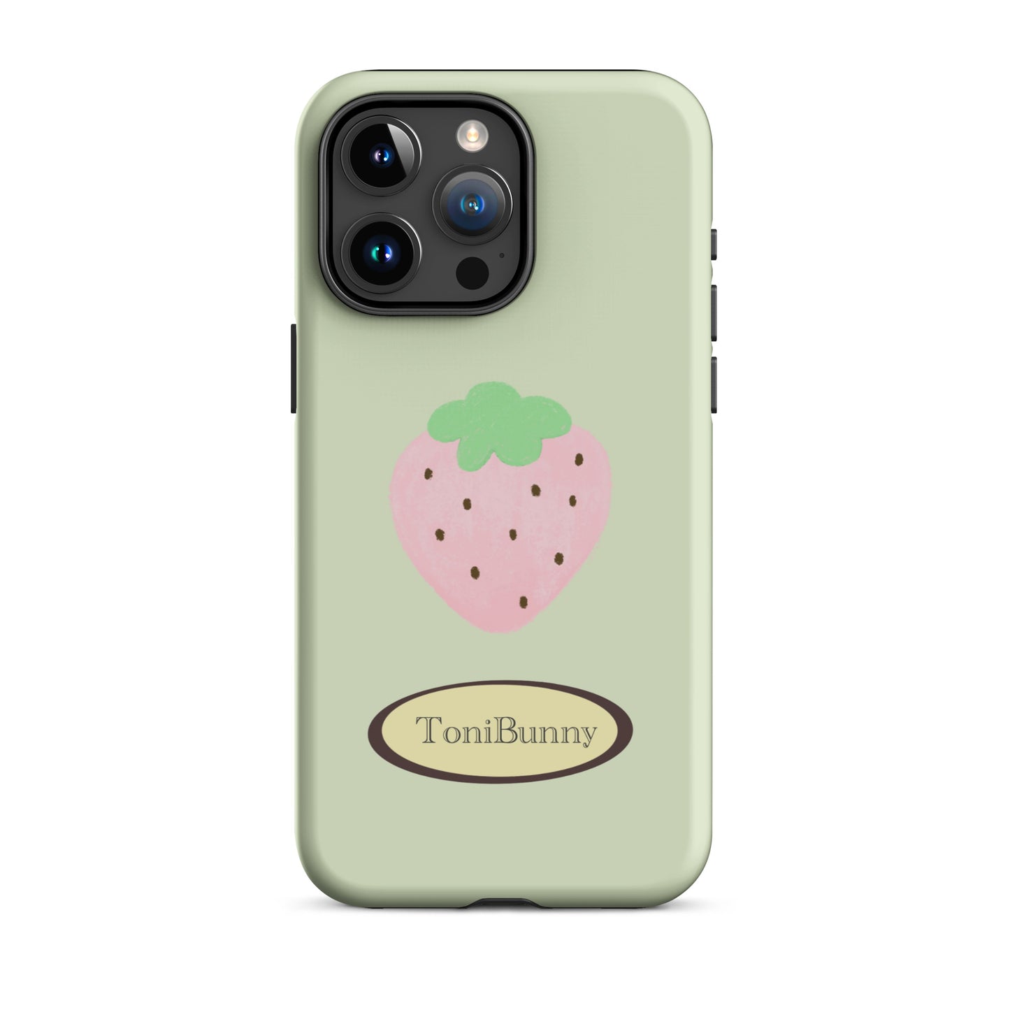 π Green Strawberry iPhone Tough Case π